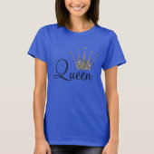 Silver Glitter Queen T-shirt (Voorkant)
