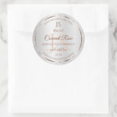 Silver Glitter Roos Gold Product Labels Initialen (Tas)