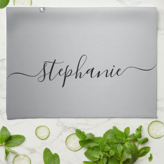 Silver Glitter-schijven met handmatige aangepaste  Theedoek (Gevouwen)