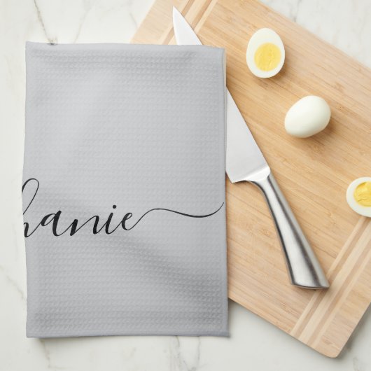 Silver Glitter-schijven met handmatige aangepaste  Theedoek (Quarter Fold)