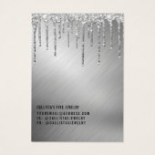 Silver Glitter-schijven voor Kaart (Achterkant)