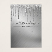 Silver Glitter-schijven voor Kaart (Voorkant)