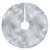 Silver Glitter Sneeuwvlokken Kerstboom Rok (Voorkant)