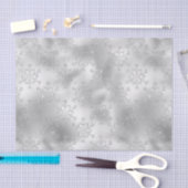 Silver Glitter Sneeuwvlokken Tissuepapier (Craft)