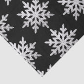 Silver Glitter Snowflake Tissuepapier (Detail)