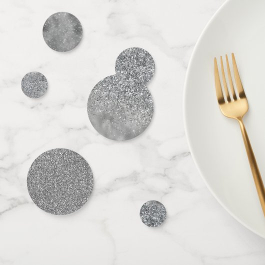 Silver Glitter Sparkle Confetti (Groep)