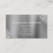 Silver Glitter Sparkle Eyelashes Microblading Visitekaartje (Achterkant)