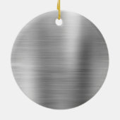 Silver Glitter Sparkle Eyelashes Monogram Naam Keramisch Ornament (Achterkant)