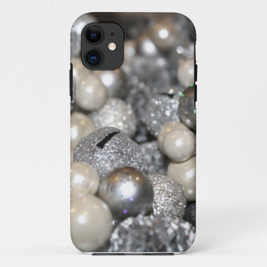 Silver Glitter Sparkle iPhone 5 Hoesje (Achterkant)