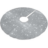 Silver Glitter Sparkle Metallic Kijk Kerstboom Rok (Gekanteld)