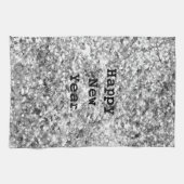 Silver Glitter Sparkle Theedoek (Horizontaal)