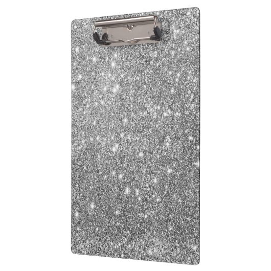 Silver Glitter Sparkles Klembord (Links)