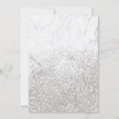 Silver glitter sparmer marmer kaart (Achterkant)