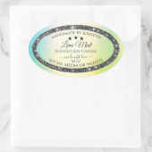 Silver Glitter Stars Product Labels Blauwgroen Gee (Tas)