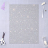 Silver Glitter Texture White Sparkling Diamond Tissuepapier (Craft)