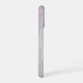 Silver Glitter with Stars iPhone 16 Hoesje (Rechterkant)