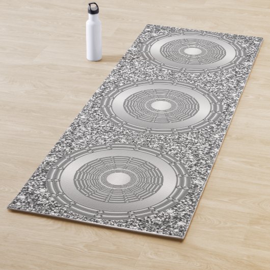 Silver Glitter Yoga Mat (In situ)