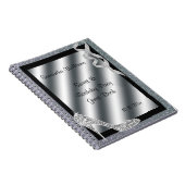 Silver Glittery Stiletto & Streamers Sweet 16 Notitieboek (Rechterzijde)