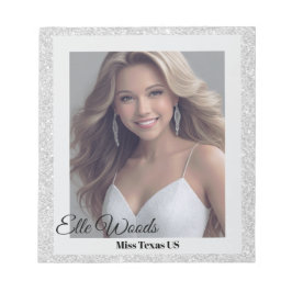 Silver Glitz Autograph Pad Notitieblok