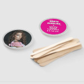 Silver Glitz Pageant Fan Waver 10-Pack Handwaaier (Niet-gemonteerd)