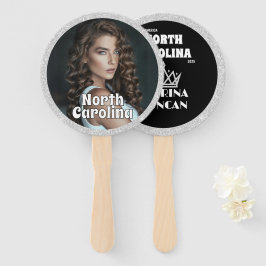 Silver Glitz Pageant Fan Waver 10-Pack Handwaaier