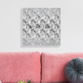 Silver Glitz Sparkle Canvas Afdruk (Insitu (Woonkamer))