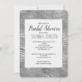 Silver Glitz Zebra Print Vrijgezellenfeest Kaart (Voorkant)