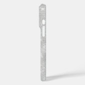 Silver Glitzy Chic Glam Sparkle Case-Mate iPhone Case (Achterkant / Links)