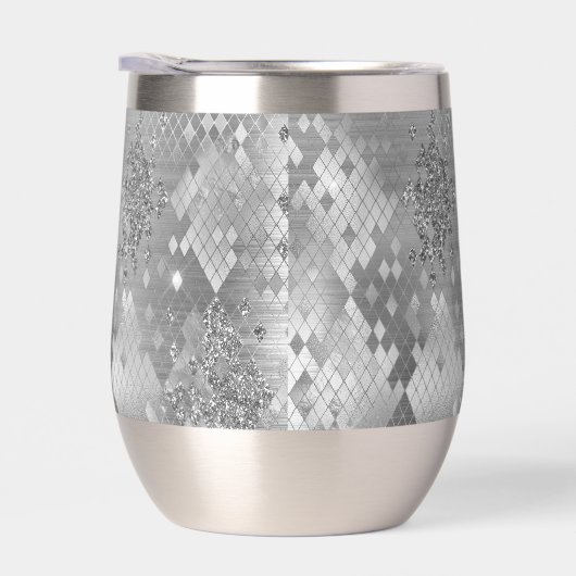 Silver Glitzy Glitter Snake Skin (Rechts)