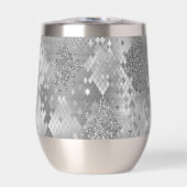 Silver Glitzy Glitter Snake Skin (Voorkant)