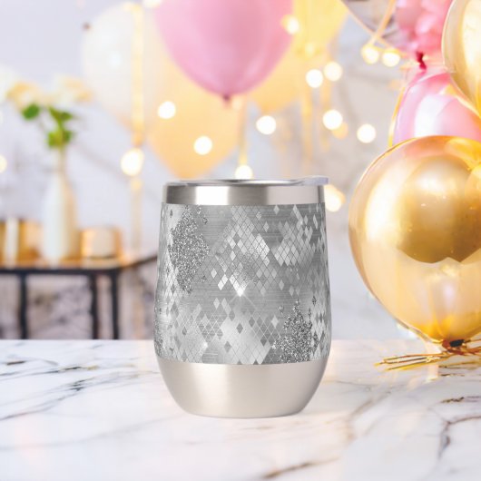 Silver Glitzy Glitter Snake Skin (Vrijgezellenfeest)