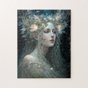 Silver Goddess Fantasy Art Legpuzzel