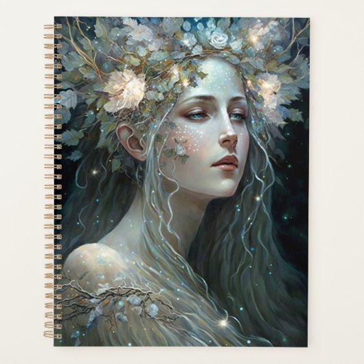 Silver Goddess Fantasy Art Planner (Voorkant)