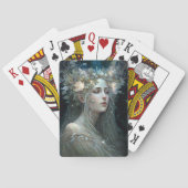 Silver Goddess Fantasy Art Pokerkaarten (Achterkant)
