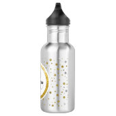 Silver/Gold Confetti Monogram Waterfles (Rechts)