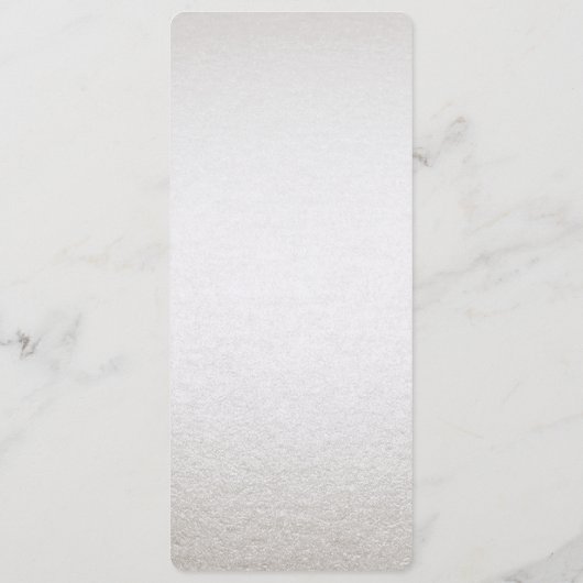 Silver Gold Floral Menu (Achterkant)