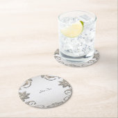 Silver Gold Floral Paper Onderzetter (Insitu)