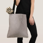 Silver/Gold Geometric Metallic Design Canvas tas (Dichtbij)