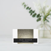 Silver Gold Glitter V3 Modern Trendy Event Planner Visitekaartje (Staand voorkant)