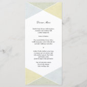 Silver Gold Metal Look Industrial Chic Menu (Devant)