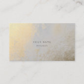 Silver Gold Metallic Abstract Appointcard Afsprakenkaartje (Voorkant)