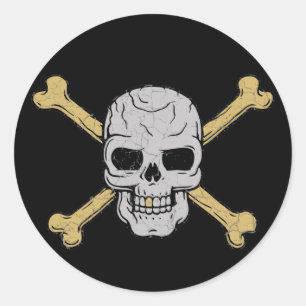 Silver & Gold Ronde Sticker