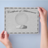 Silver Golf Certificate of Achievement Flyer (Hand)