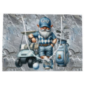 Silver Golf Elf Groot Cadeauzakje (Achterkant)