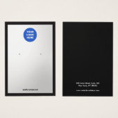 Silver Gradient Logo toevoegen waarmee de Kaart va (Voorkant /achterkant)