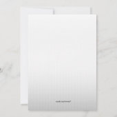 Silver Gradient Nouveau Faire-part de naissance ph (Dos)