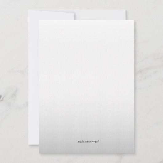 Silver Gradient Nouveau Faire-part de naissance ph (Dos)