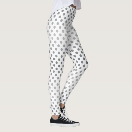 Silver Gradient Polka Dots van Shirley Taylor Leggings (Rechts)