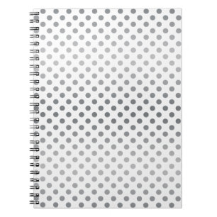 Silver Gradient Polka Dots van Shirley Taylor Notitieboek