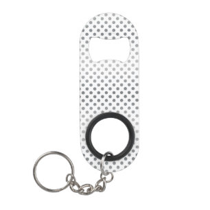 Silver Gradient Polka Dots van Shirley Taylor Sleutelhanger Flessenopener